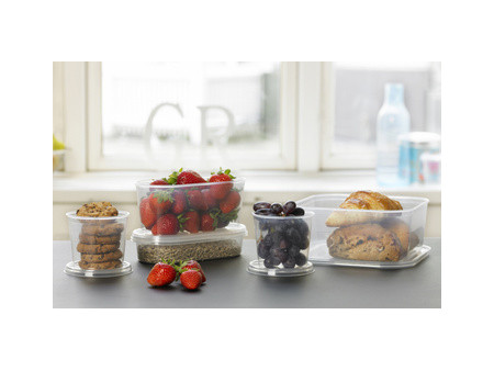 plast team Set de 4 boîtes de congélation Helsinki, 0,3 L