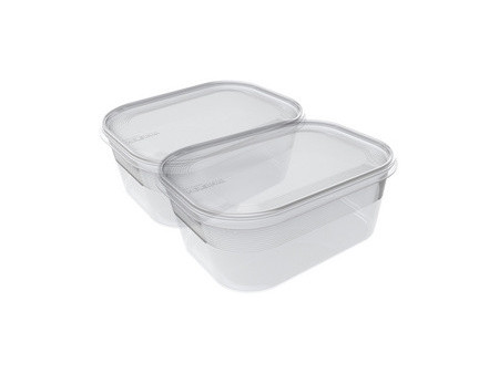 plast team Set de 2 boîtes de congélation Helsinki, 1,4 L