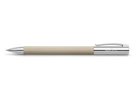 FABER-CASTELL Stylo à bille Ambition OpArt White Sand