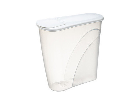 plast team Boîte à céréales Margerit, 2,6 litres, blanc