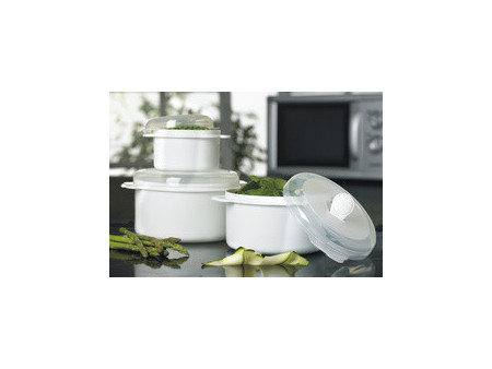 plast team Boîte à micro-ondes Micro, 0,5 litre, rond
