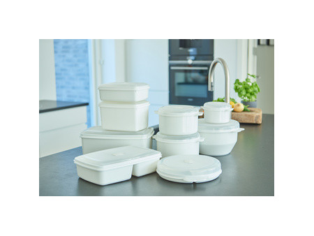 plast team Assiette à micro-ondes Micro, 3 compartiments