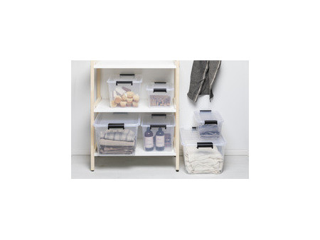 plast team Boîte de rangement HOME BOX, 8 L, transparent