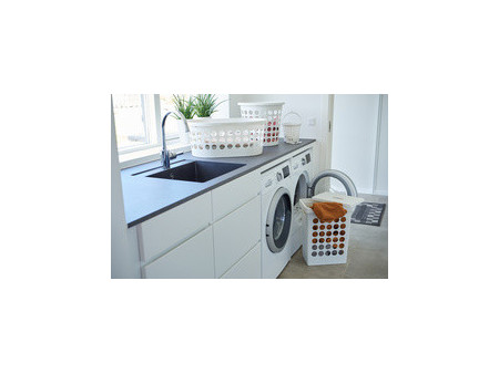 plast team Corbeille à linge SPRINGFIELD, 30 litres, blanc