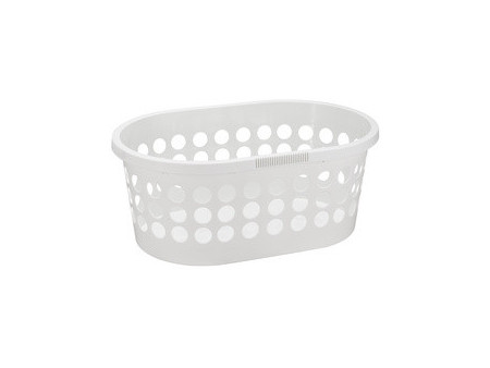 plast team Corbeille à linge SPRINGFIELD, 30 litres, blanc