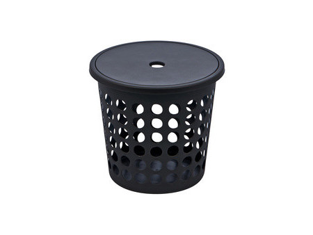 plast team Panier à linge SPRINGFIELD, 25 litres, rond,blanc