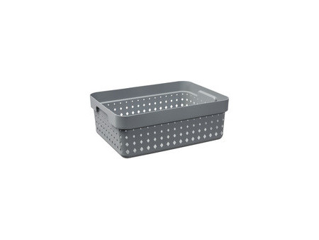 NHG Bac de rangement SEOUL BASKET M, PP, gris