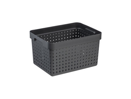 NHG Bac de rangement SEOUL BASKET L, PP, gris