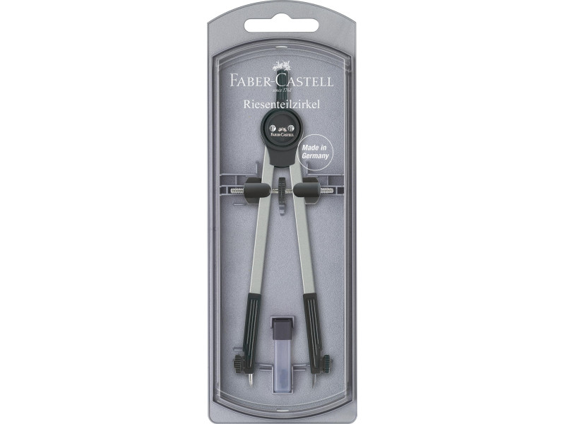 FABER-CASTELL Grand compas, argent / noir