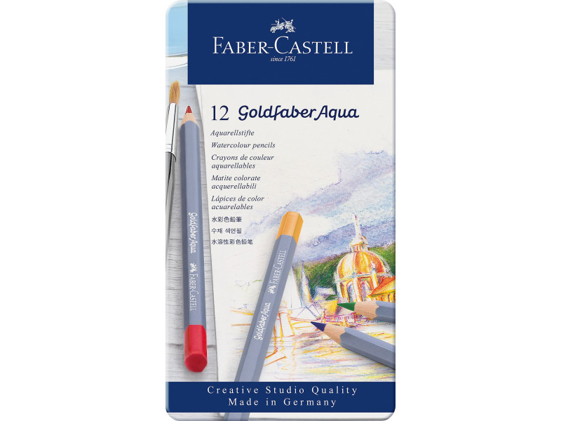FABER-CASTELL Crayons de couleur aquarellables GOLDFABER