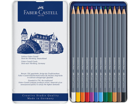 FABER-CASTELL Crayons de couleur aquarellables GOLDFABER