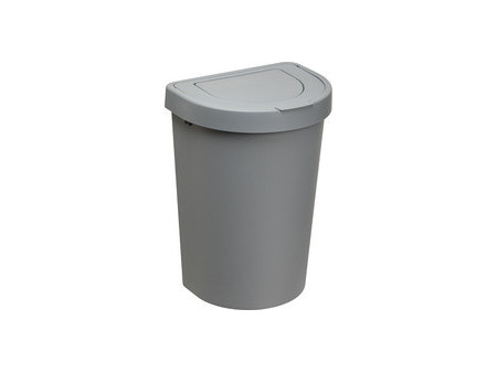 plast team Poubelle SEATTLE, 25 litres, argent