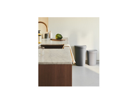 plast team Poubelle SEATTLE, 25 litres, argent