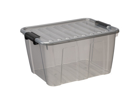 plast team Boîte de rangement HOME BOX, 30 L, transparent