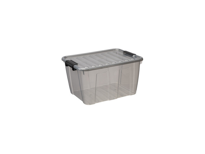 plast team Boîte de rangement HOME BOX, 30 L, gris