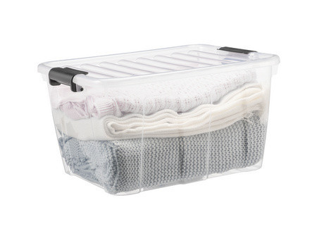 plast team Boîte de rangement HOME BOX, 30 L, gris