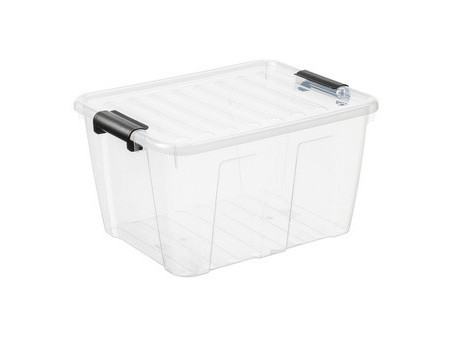 plast team Boîte de rangement HOME BOX, 30 L, gris