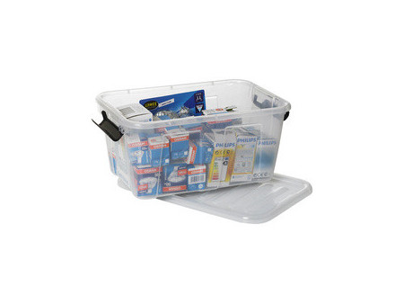 plast team Boîte de rangement HOME BOX, 8L, gris translucide