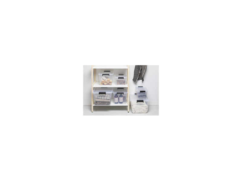 plast team Boîte de rangement HOME BOX, 15 L, gris