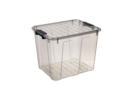 plast team Boîte de rangement HOME BOX, 40 L, transparent