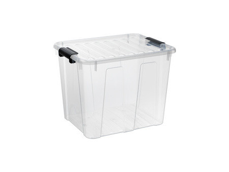 plast team Boîte de rangement HOME BOX, 40 L, transparent