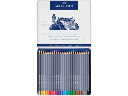 FABER-CASTELL Crayons de couleur aquarellables GOLDFABER