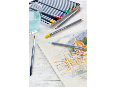 FABER-CASTELL Crayons de couleur aquarellables GOLDFABER