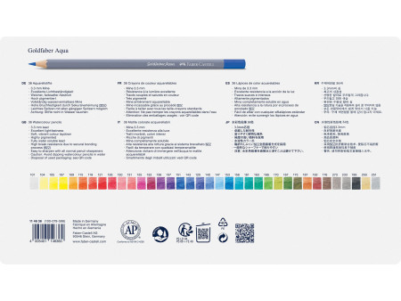 FABER-CASTELL Crayons de couleur aquarellables GOLDFABER