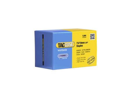 TACWISE Agrafes 73/8 mm, acier inoxydable, 5.000 pièces