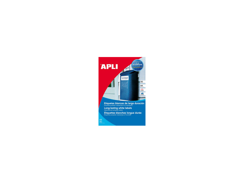 APLI Etiquette, résistant aux intempéries, 99,1 x 67,7 mm
