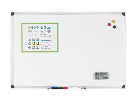 Bi-Office Tableau blanc 'Maya', 600 x 450 mm, laqué