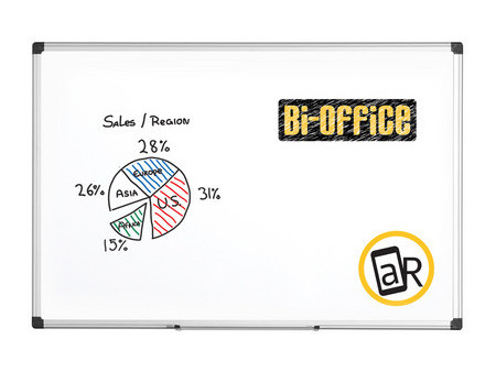 Bi-Office Tableau blanc 'Maya', 900 x 600 mm, émaillé
