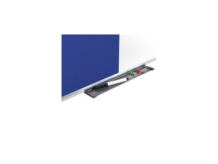 Bi-Office Tableau mixte, tableau blanc / feutre, bleu