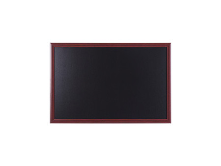 Bi-Office Tableau noir, cadre aspect cerisier, 1.200x900 mm
