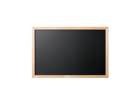 Bi-Office Tableau noir, cadre aspect cerisier, 1.200x900 mm