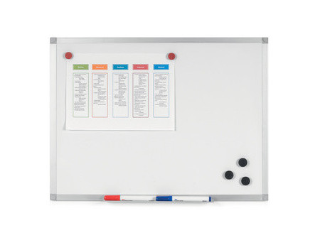 Bi-Office Tableau blanc AYDA, émaillé, 900 x 600 mm
