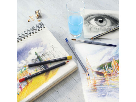 FABER-CASTELL Crayons de couleur GOLDFABER, étui en métal