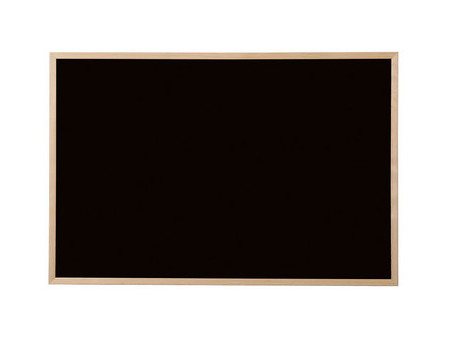 Bi-Office Tableau noir, bois naturel, 900 x 600 mm, noir