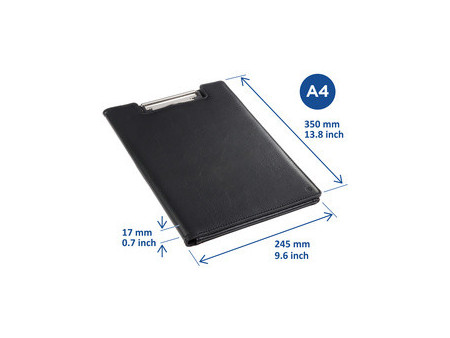 rillstab Porte-bloc, A4, similicuir, noir