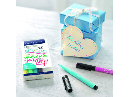 FABER-CASTELL Feutre PITT artist pen, étui de 6