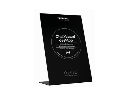 EUROPEL Ardoise de table L-Standard, A5, noir