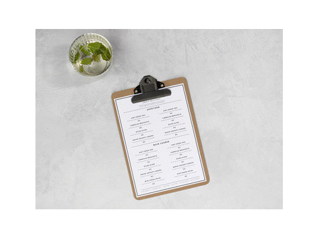 EUROPEL Porte-menu à pince, A5, naturel