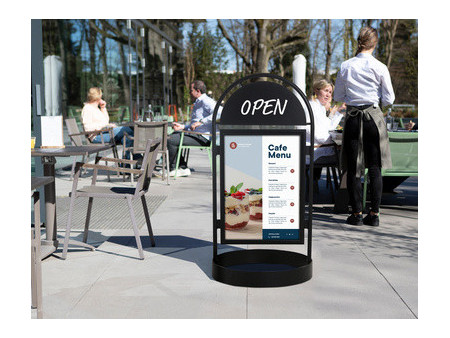 EUROPEL Panneau trottoir CITY SIGN, 1.700 x 870 x 870 mm