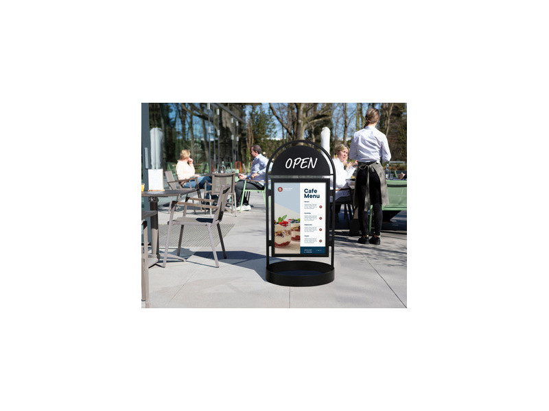 EUROPEL Panneau trottoir CITY SIGN, 1.700 x 870 x 870 mm