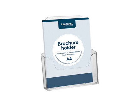 EUROPEL Porte-brochures, A4 paysage, transparent
