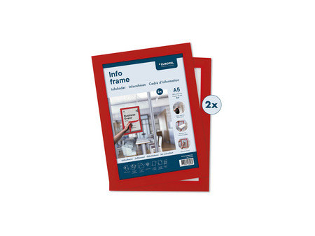 EUROPEL Cadre magnétique INFO FRAME, A5, argent