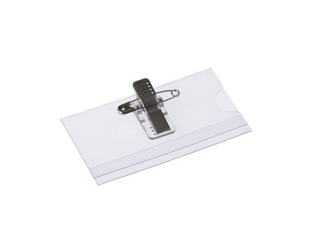 EUROPEL Porte-nom, avec pince combinée, 60 x 90 mm