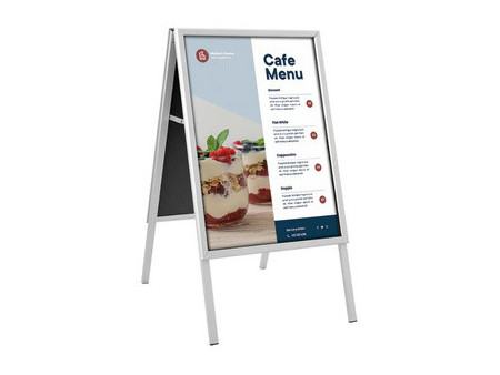 EUROPEL Panneau trottoir CLASSIC, B1, argent