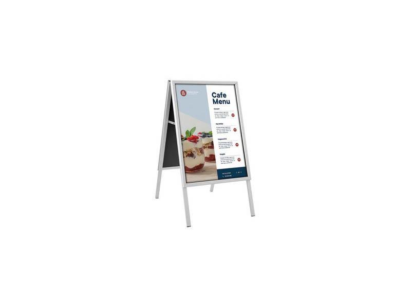 EUROPEL Panneau trottoir CLASSIC, B1, argent