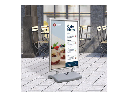 EUROPEL Panneau trottoir SWING, B1, 700 x 1.440 mm, gris